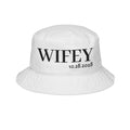 Wifey Embroidered Bucket Hat — Personalized Wedding Date (10.28.2028)