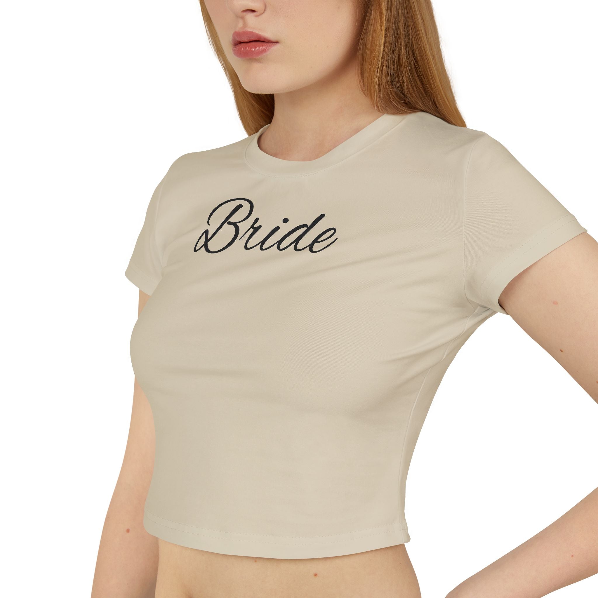 Bride Baby Tee — Bridal Party Crop Top for Bachelorette & Wedding Events