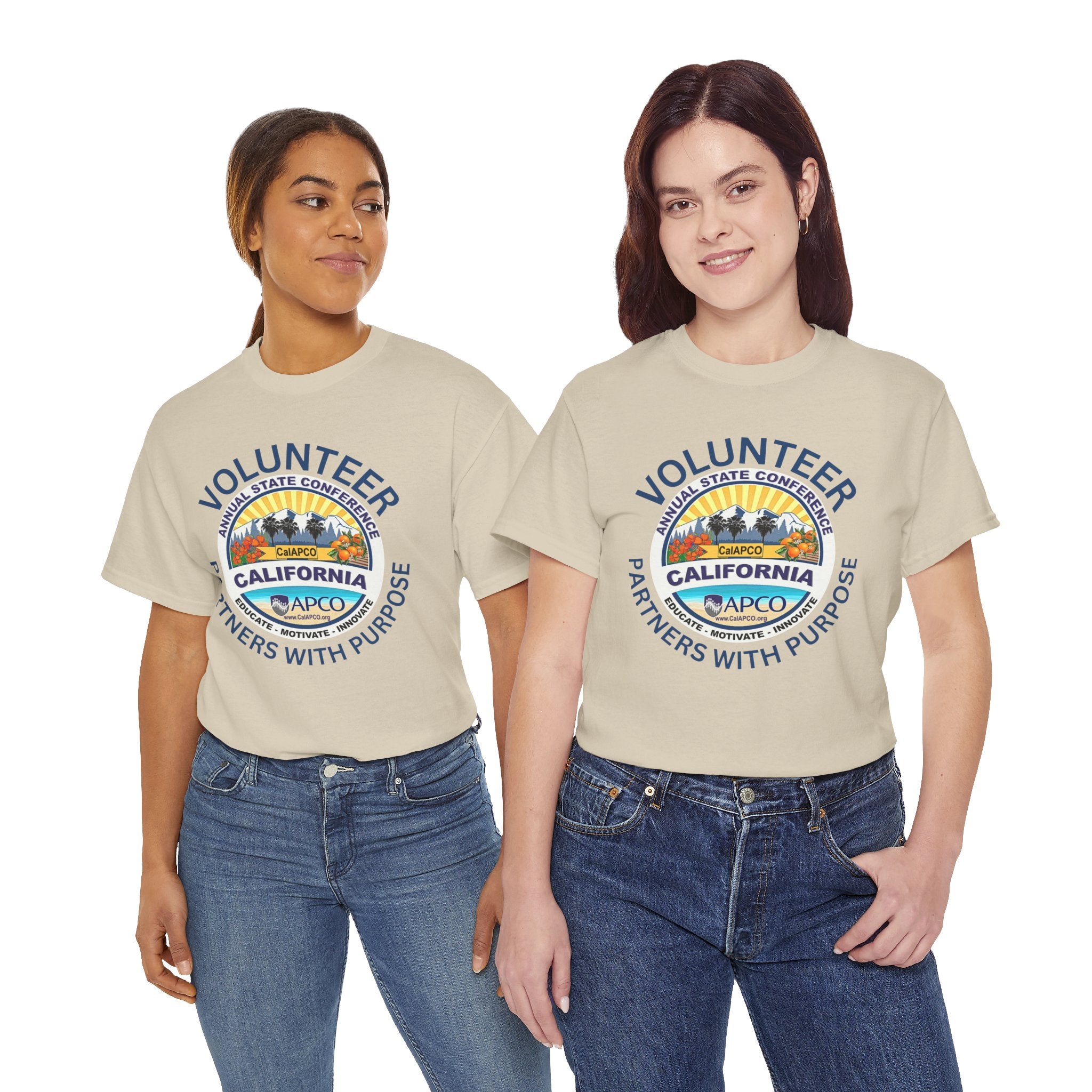 Volunteer T-Shirt — CalAPCO California State Conference  "Volunteer Partner with Purpose”