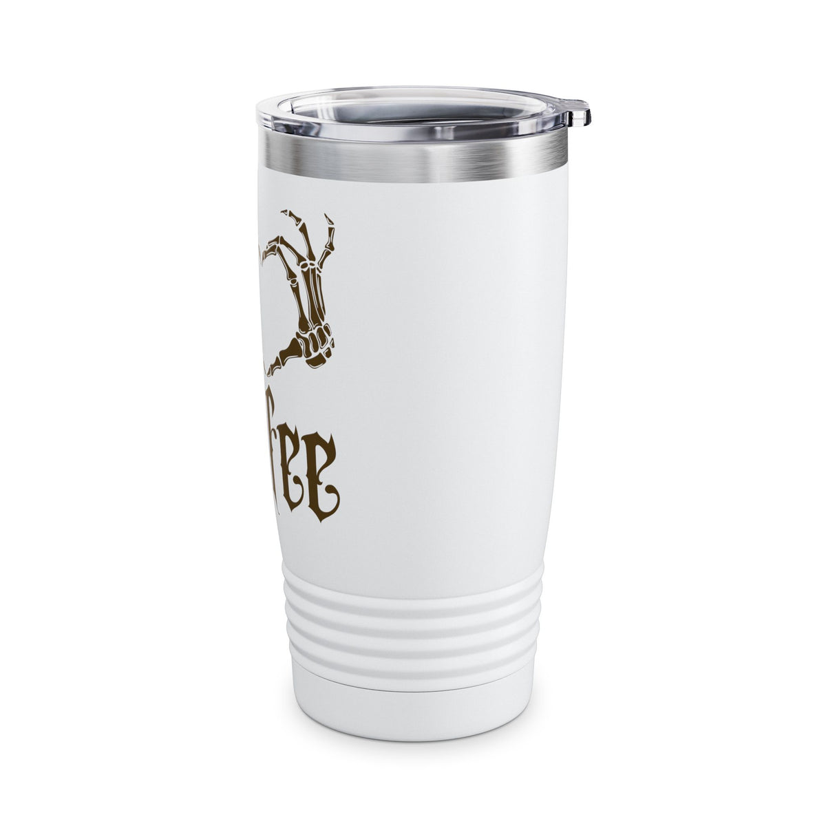 20oz Tumbler I Heart Coffee Skeleton Hands Travel Mug
