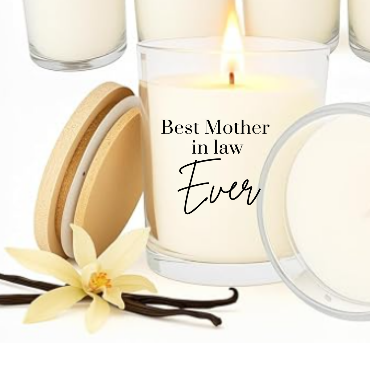 Vanilla Scented Message Candle, 6 oz with Gift Box