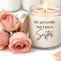 Rose Scented Gift Message Scented Candle