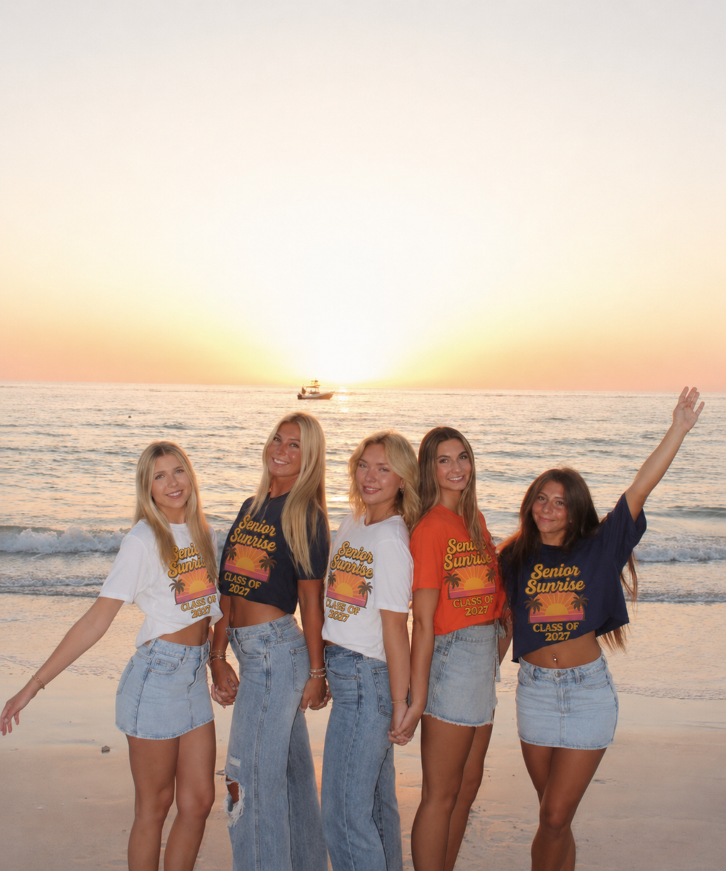 Senior Sunrise Watch Party Tee | Class of 2027 Graphic Tee