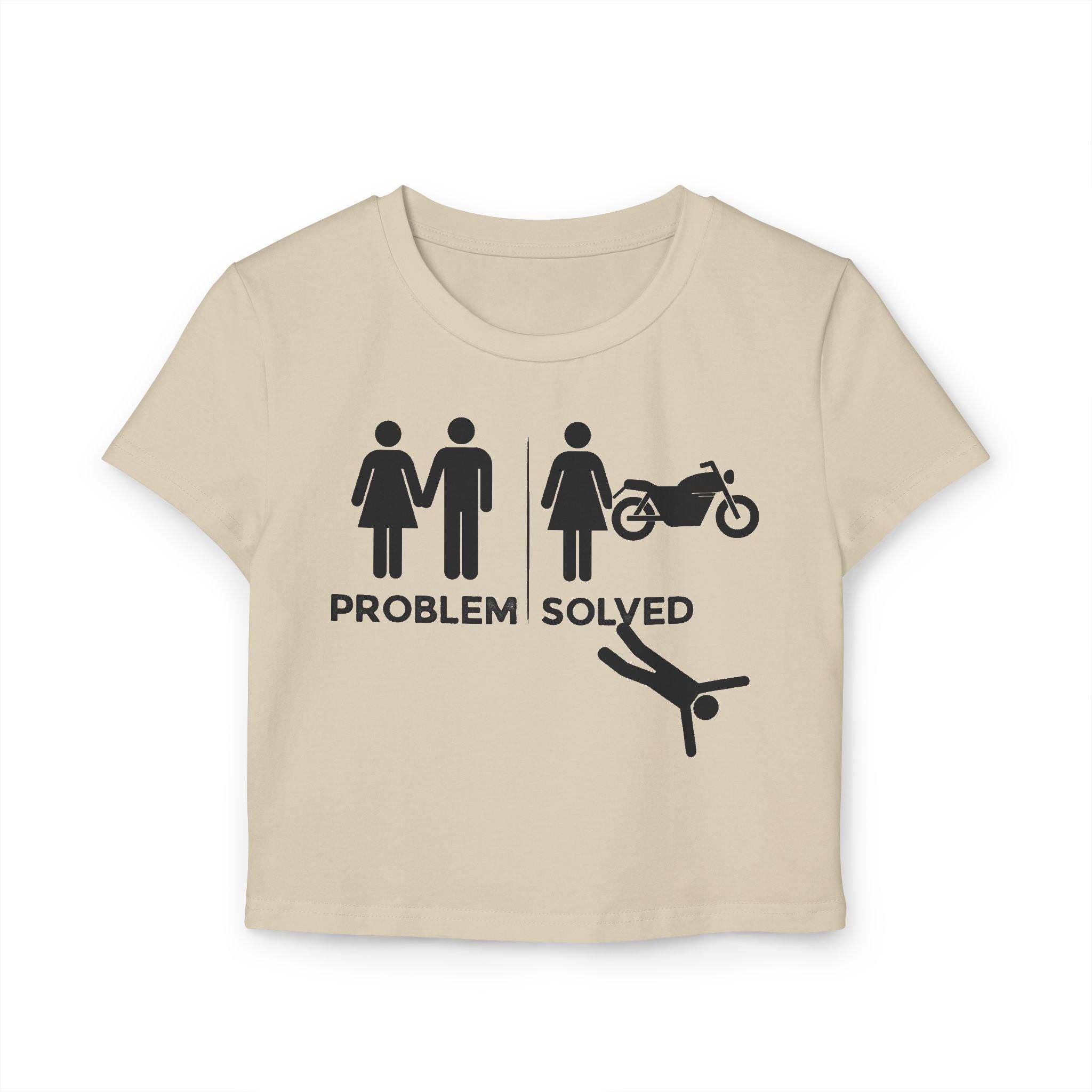 Problem Solved motorcycle tee | Women's Baby Tee