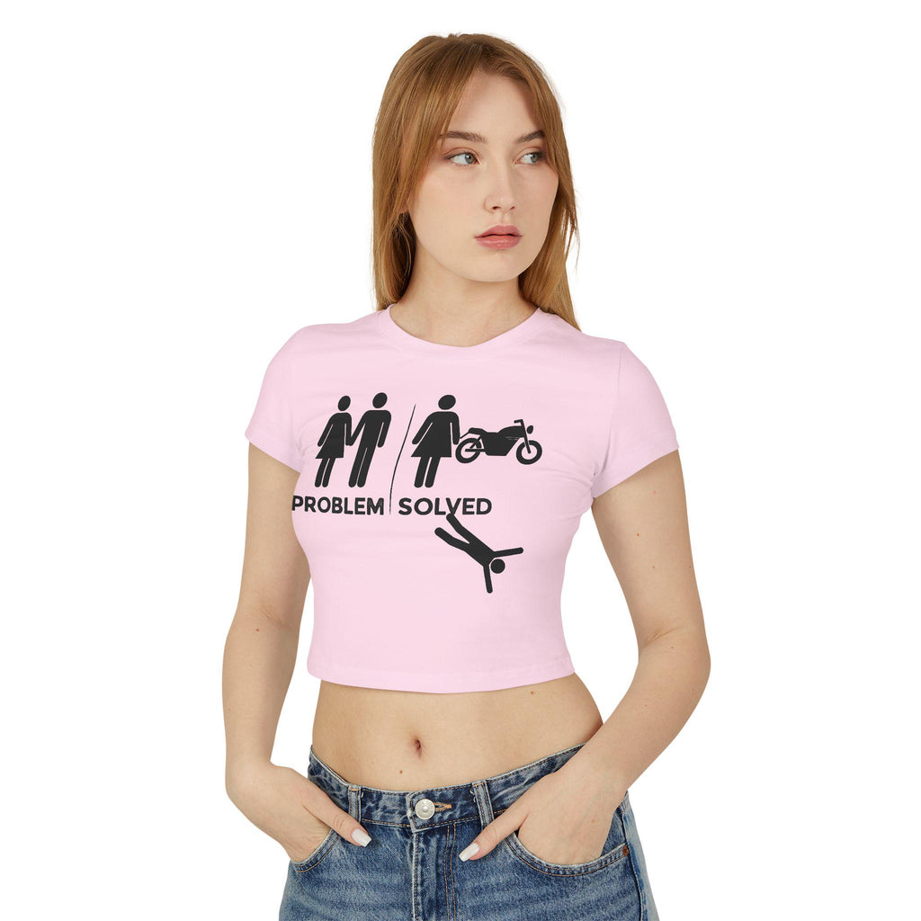 Problem Solved motorcycle tee | Women's Baby Tee