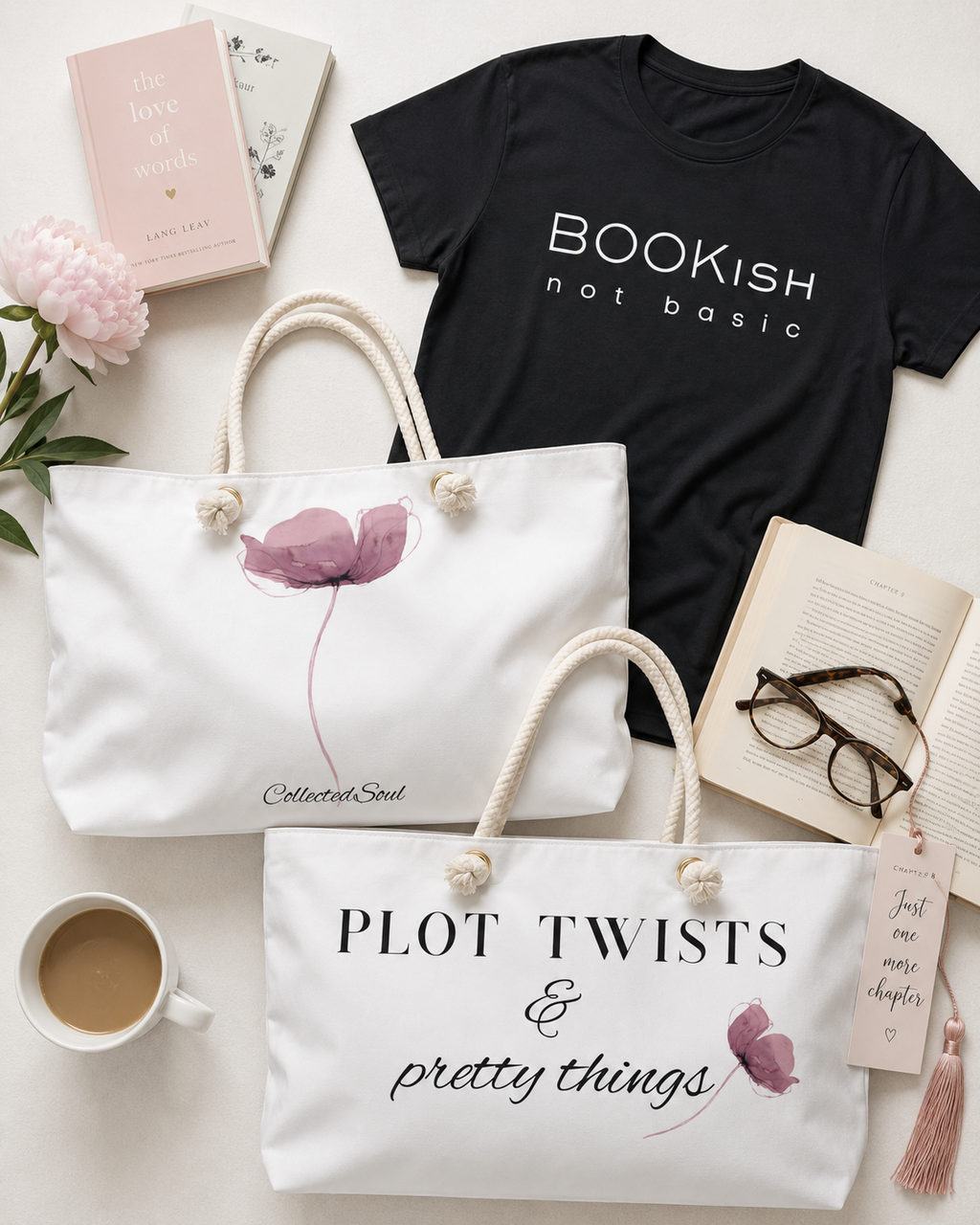 BOOKish Not Basic Tee — Minimalist Literary Graphic Tee for Women