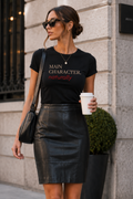 Main Character, Naturally — Women's Graphic T-Shirt
