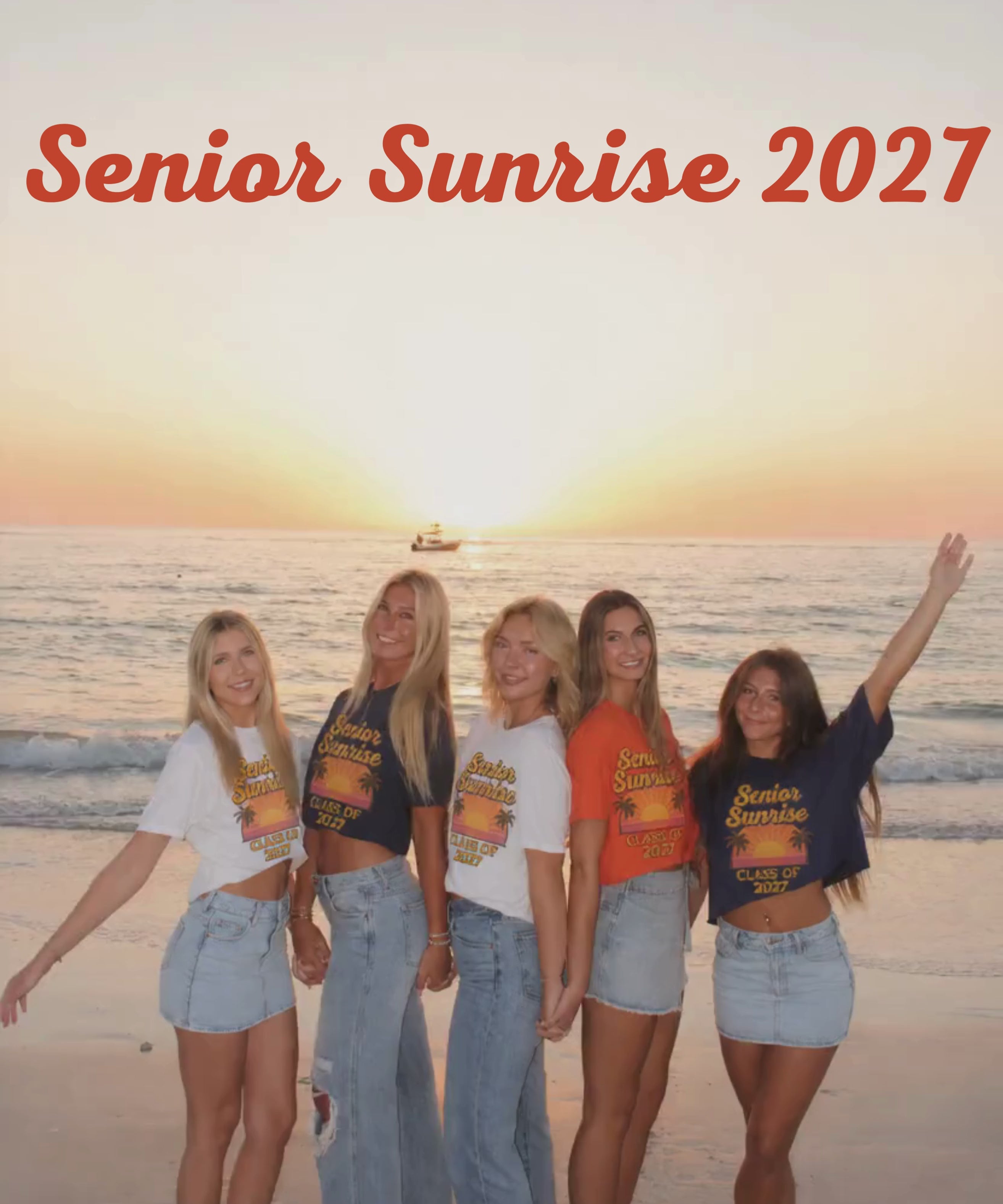Senior Sunrise Watch Party Tee | Class of 2027 Graphic Tee